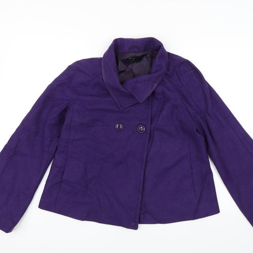 Stile Benetton Womens Purple   Jacket  Size 18