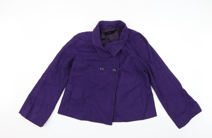 Stile Benetton Womens Purple Jacket Size 18