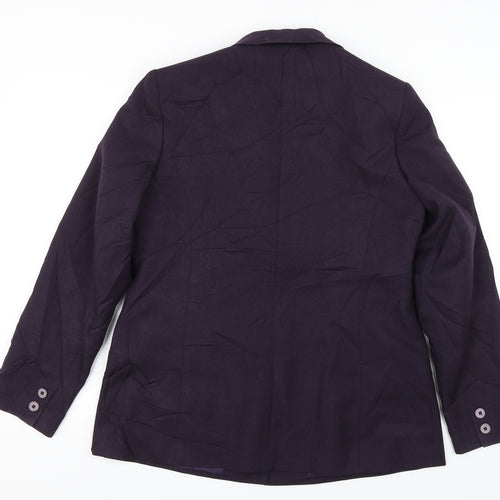 Debenhams Womens Purple   Jacket Blazer Size 14