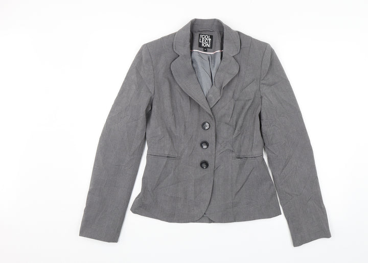 Debenhams Womens Grey Jacket Blazer Size 10