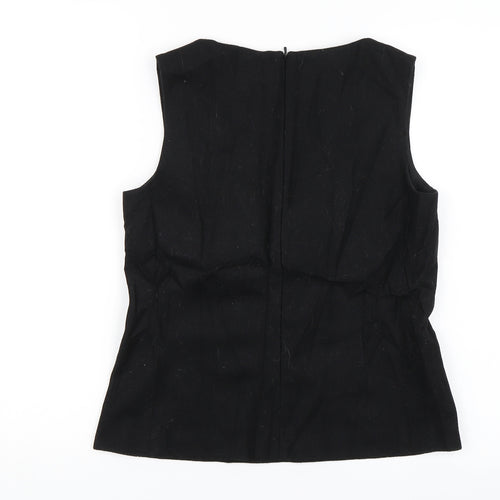 Marks and Spencer Womens Black   Basic Blouse Size 8