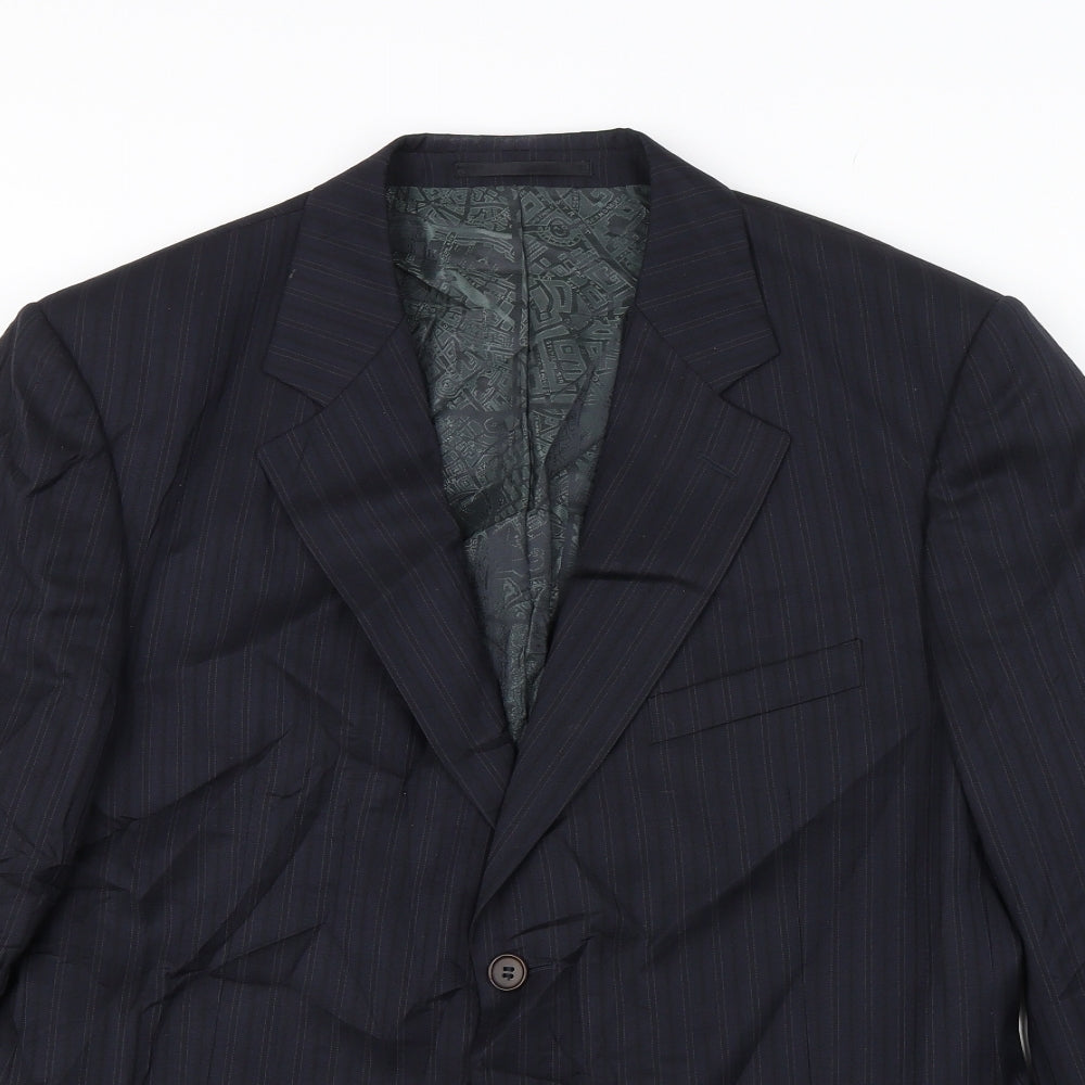 Paul Smith Mens Blue Striped  Jacket Blazer Size 42