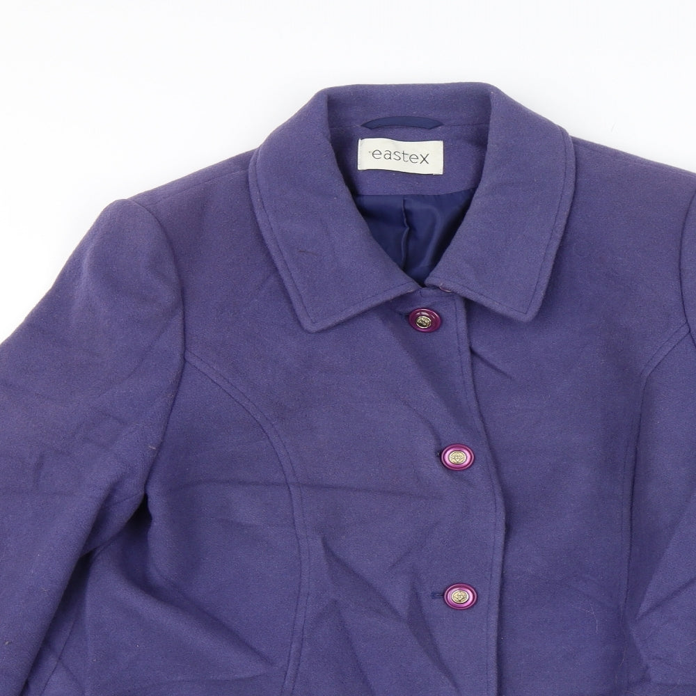 Eastex Womens Purple   Pea Coat Jacket Size 14