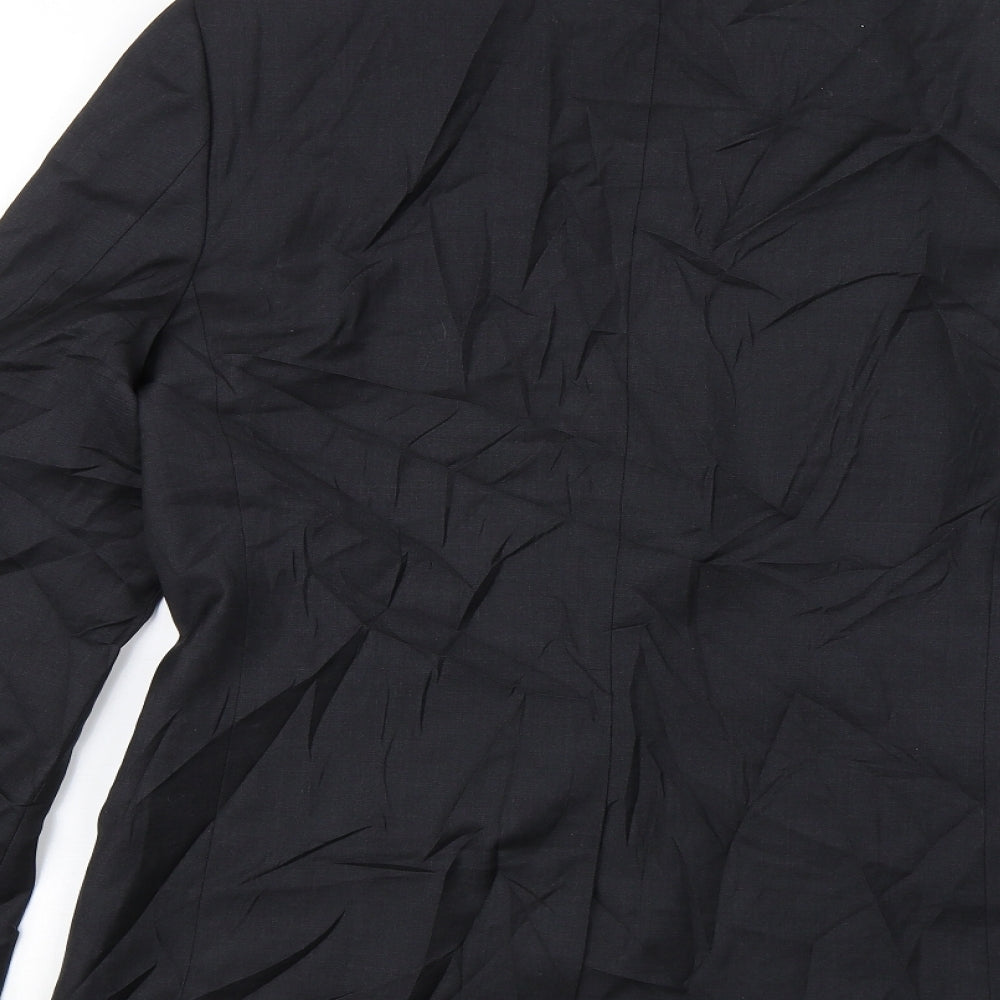 Super 100's  Mens Black   Jacket Blazer Size 40