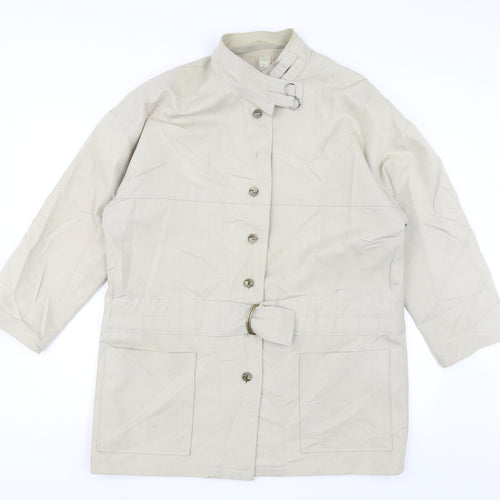 Cinch Womens Beige   Overcoat Jacket Size 12