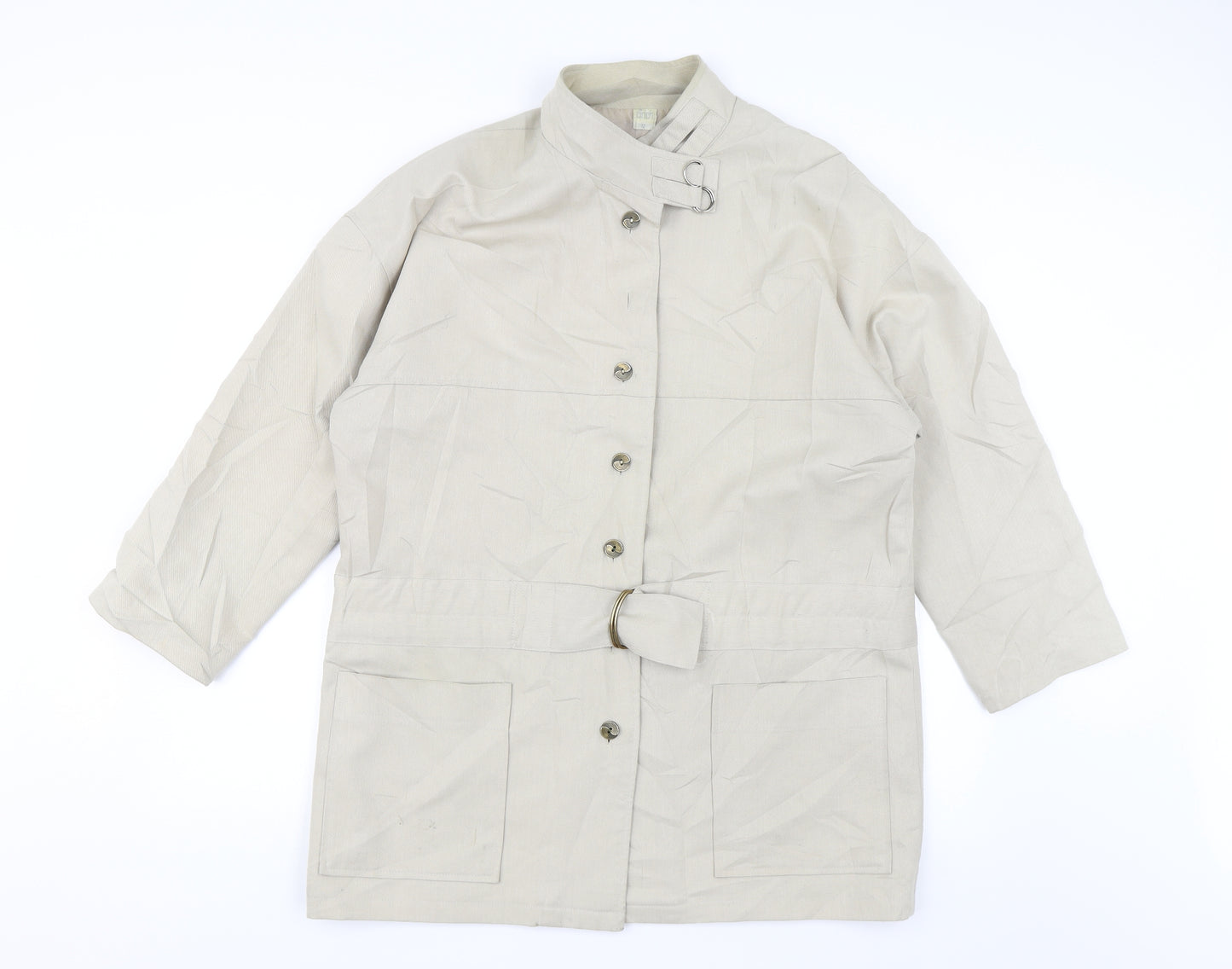 Cinch Womens Beige   Overcoat Jacket Size 12