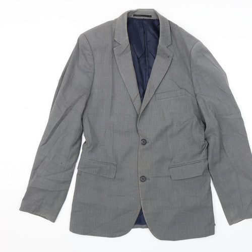 Topshop Mens Grey   Jacket Blazer Size 38