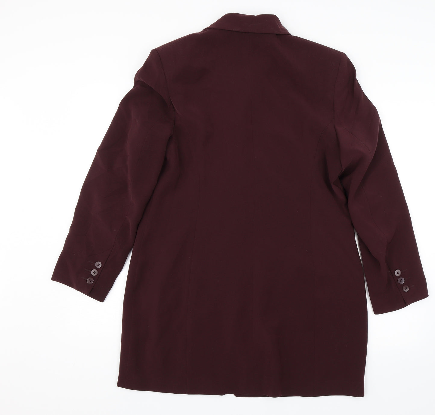 Marks and Spencer Womens Red   Overcoat Jacket Size 14