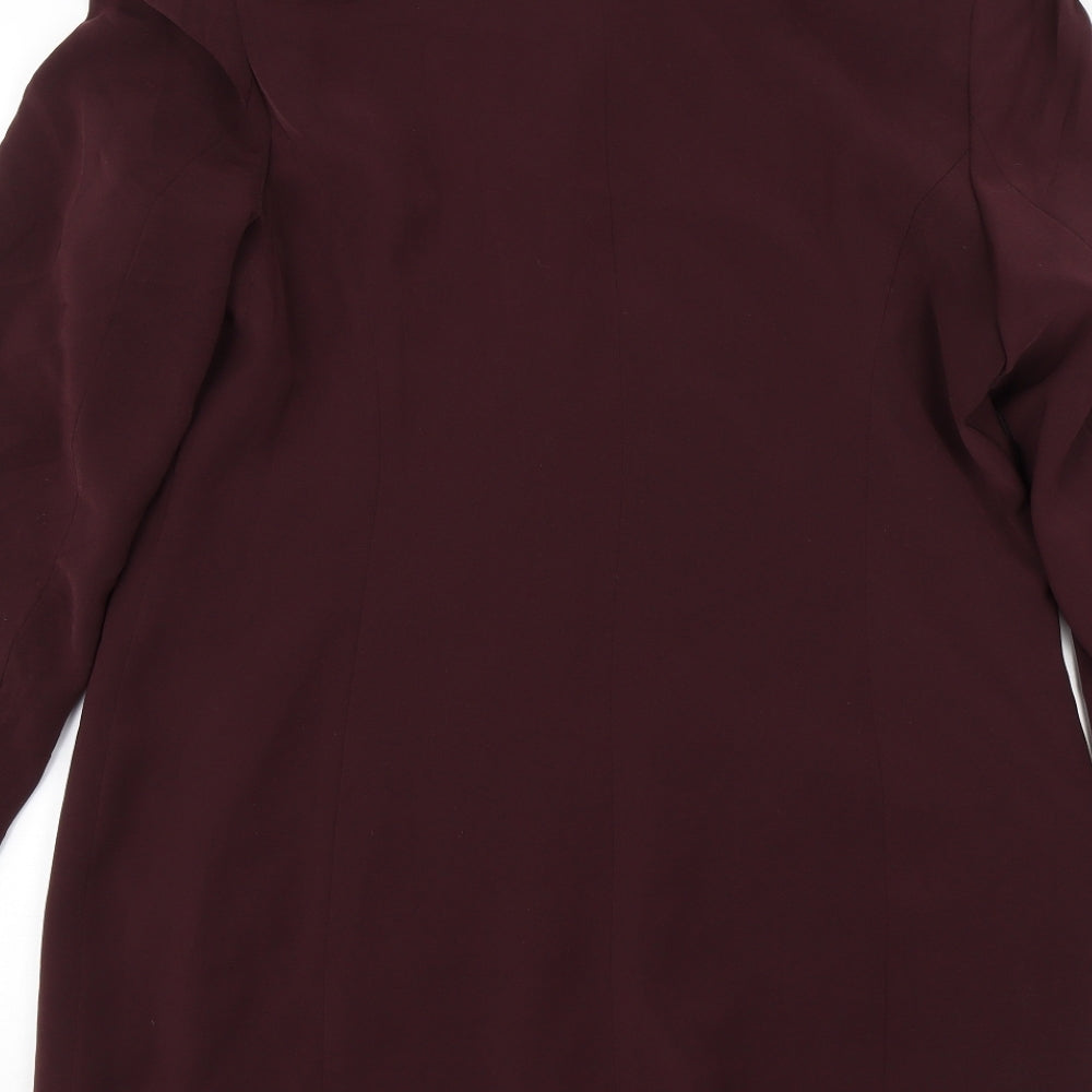 Marks and Spencer Womens Red   Overcoat Jacket Size 14