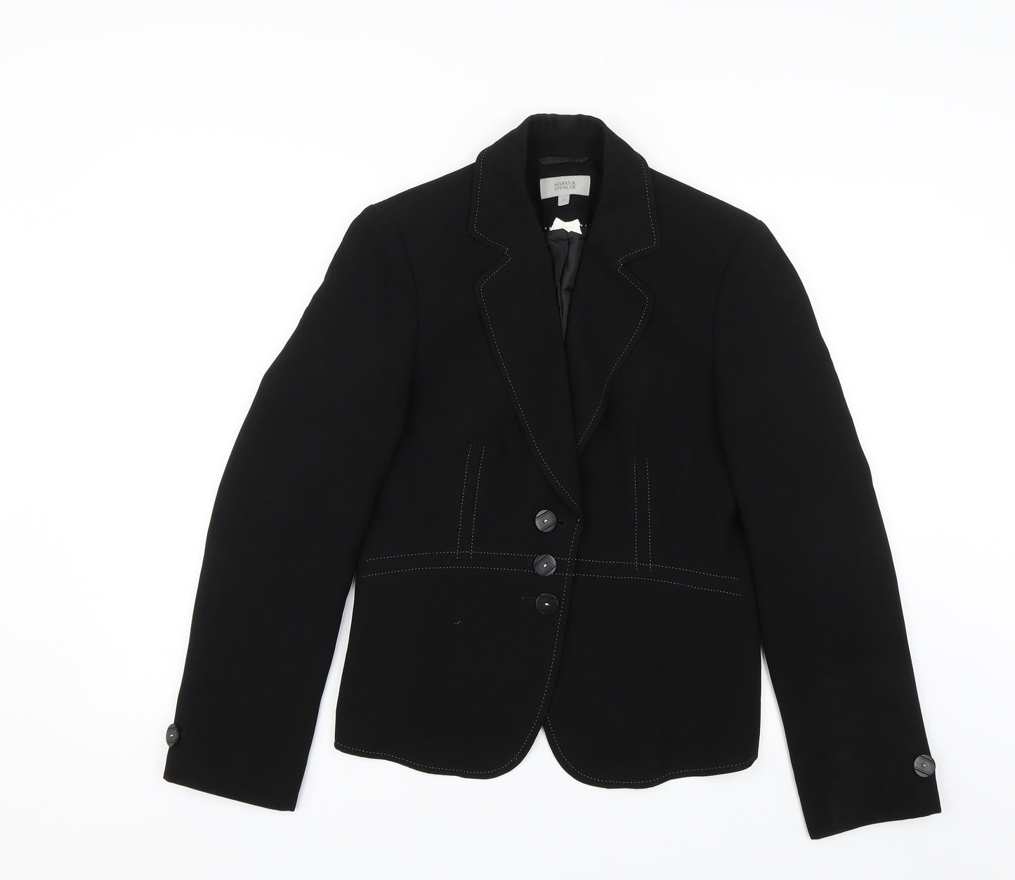 Marks and Spencer Womens Black   Jacket Blazer Size 12