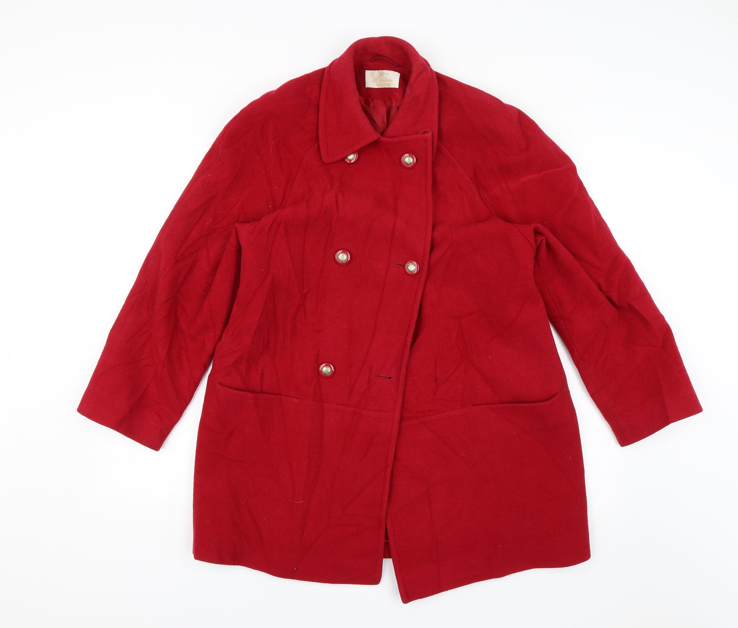 Eastex Womens Red   Pea Coat Jacket Size 12