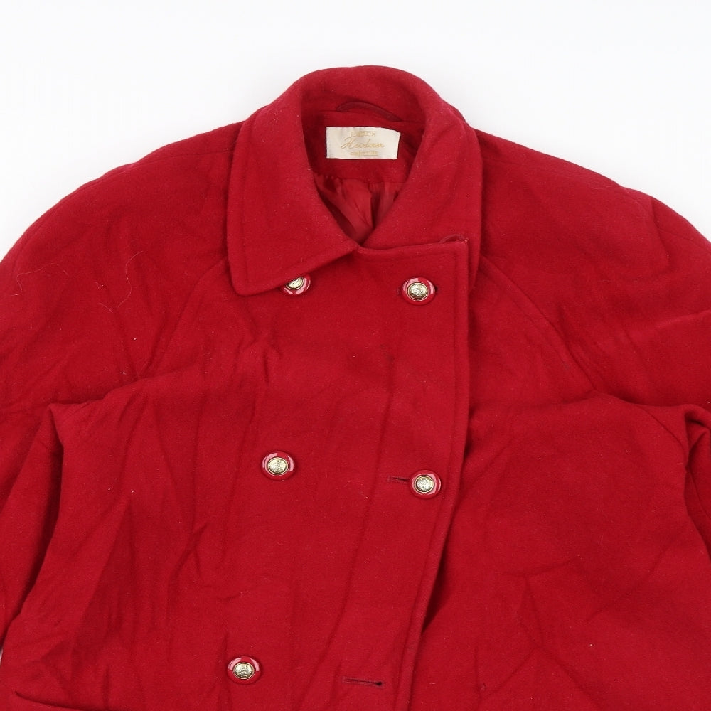 Eastex Womens Red   Pea Coat Jacket Size 12