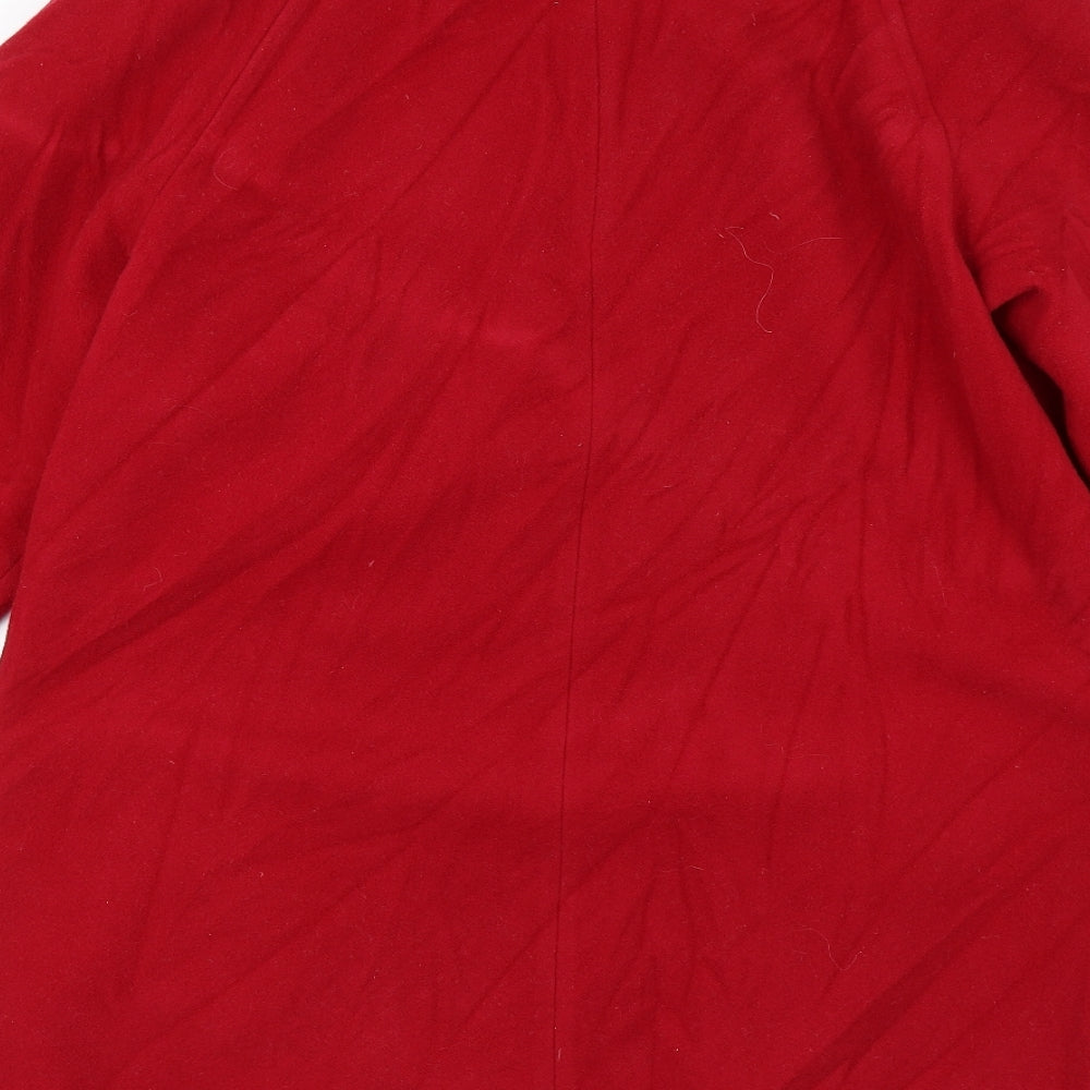 Eastex Womens Red   Pea Coat Jacket Size 12