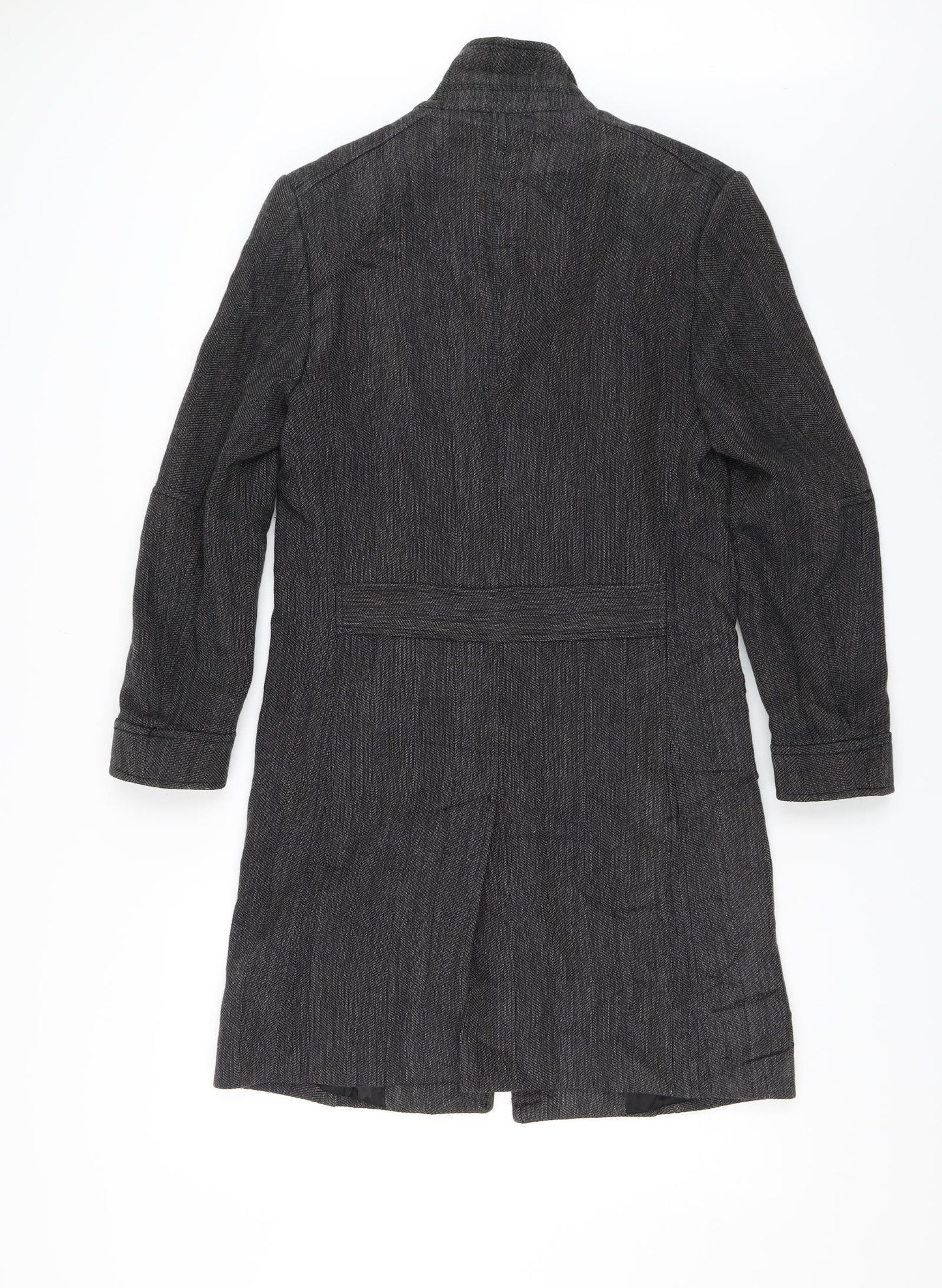 Zara Mens Grey   Overcoat Jacket Size S