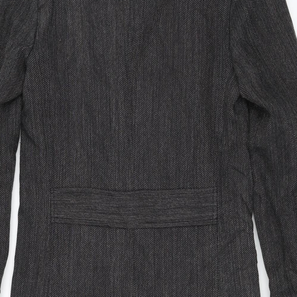 Zara Mens Grey   Overcoat Jacket Size S