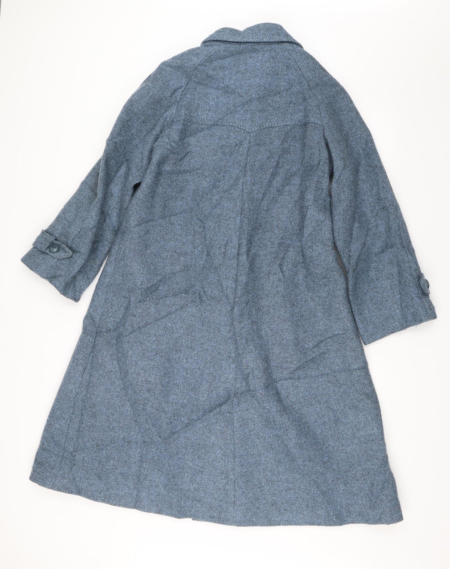 Preworn Womens Blue   Overcoat Jacket Size 12