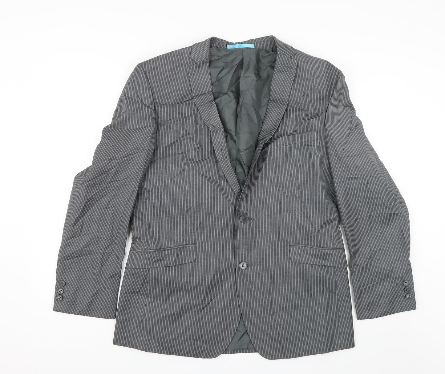 Burton Mens Grey Striped  Jacket Blazer Size 42