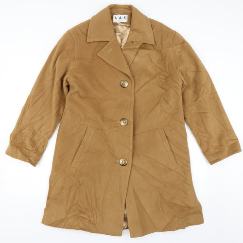 LAS London Womens Brown   Overcoat Jacket Size 8