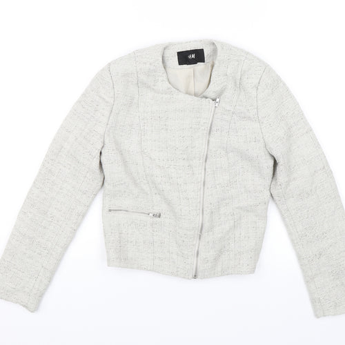 H&M Womens Grey   Jacket  Size 6