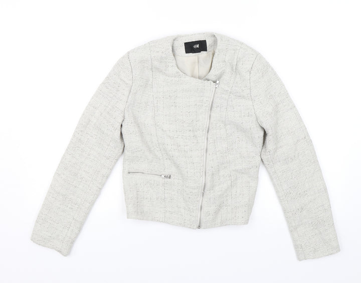 H&M Womens Grey   Jacket  Size 6