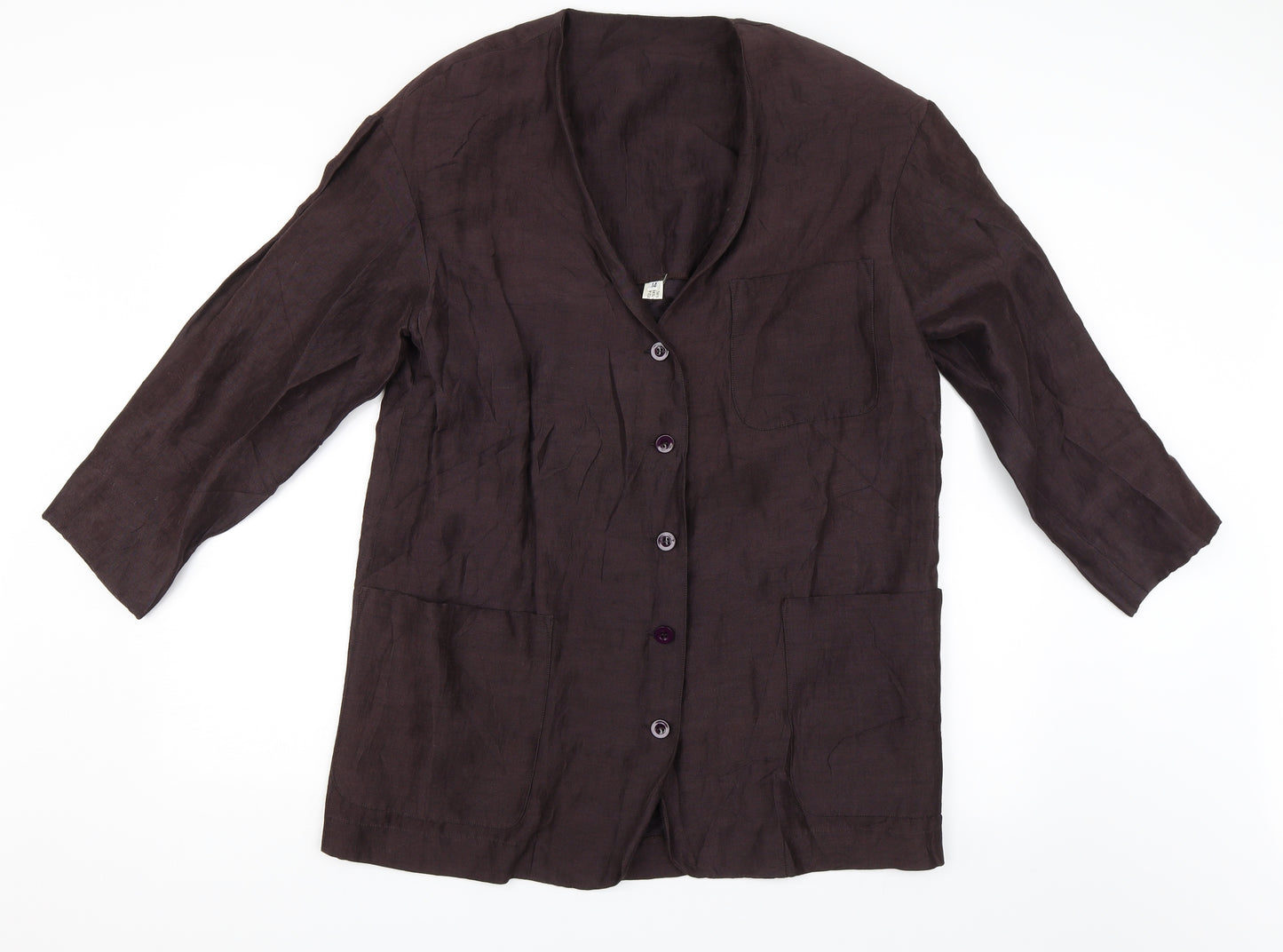Hobbs Womens Purple   Overcoat Jacket Size 14