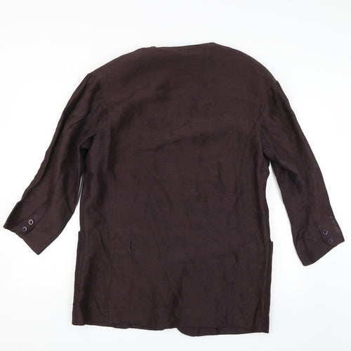 Hobbs Womens Purple   Overcoat Jacket Size 14
