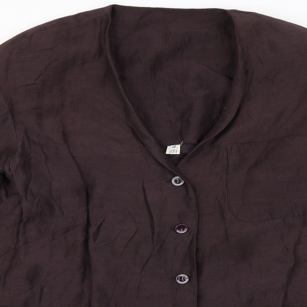 Hobbs Womens Purple   Overcoat Jacket Size 14