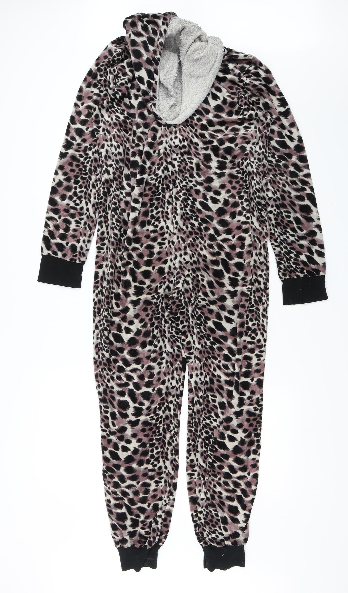 New Look Womens Black Animal Print  Top One Piece Size S