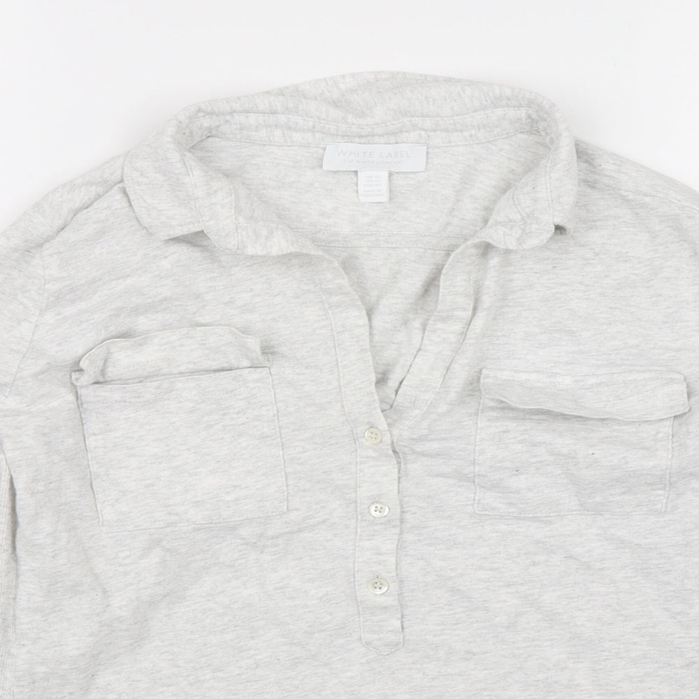 White Label Womens Grey   Basic Blouse Size 14