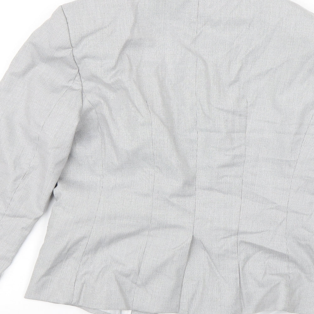 H&M Womens Grey   Jacket Blazer Size 8