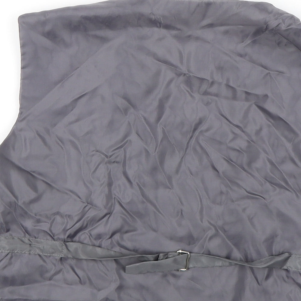 Preworn Boys Grey   Jacket Waistcoat Size 9 Years