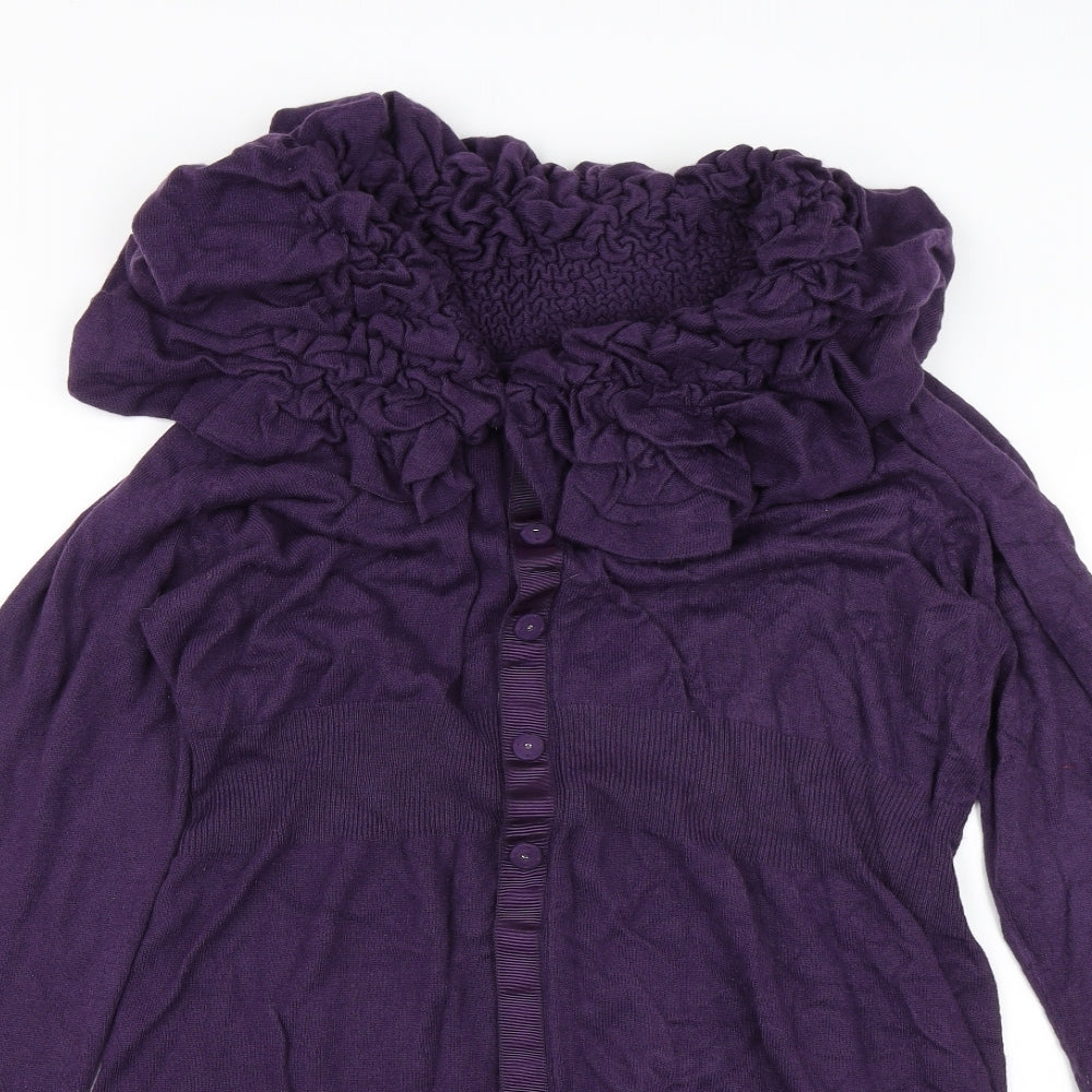 Per Una Womens Purple   Jacket Coatigan Size 20