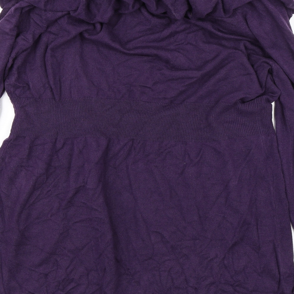 Per Una Womens Purple   Jacket Coatigan Size 20