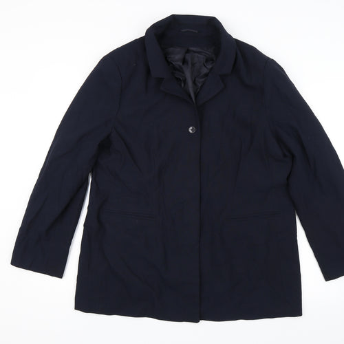 Canada Womens Blue   Overcoat Jacket Size 18