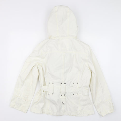 Soya Womens White   Parka Jacket Size S