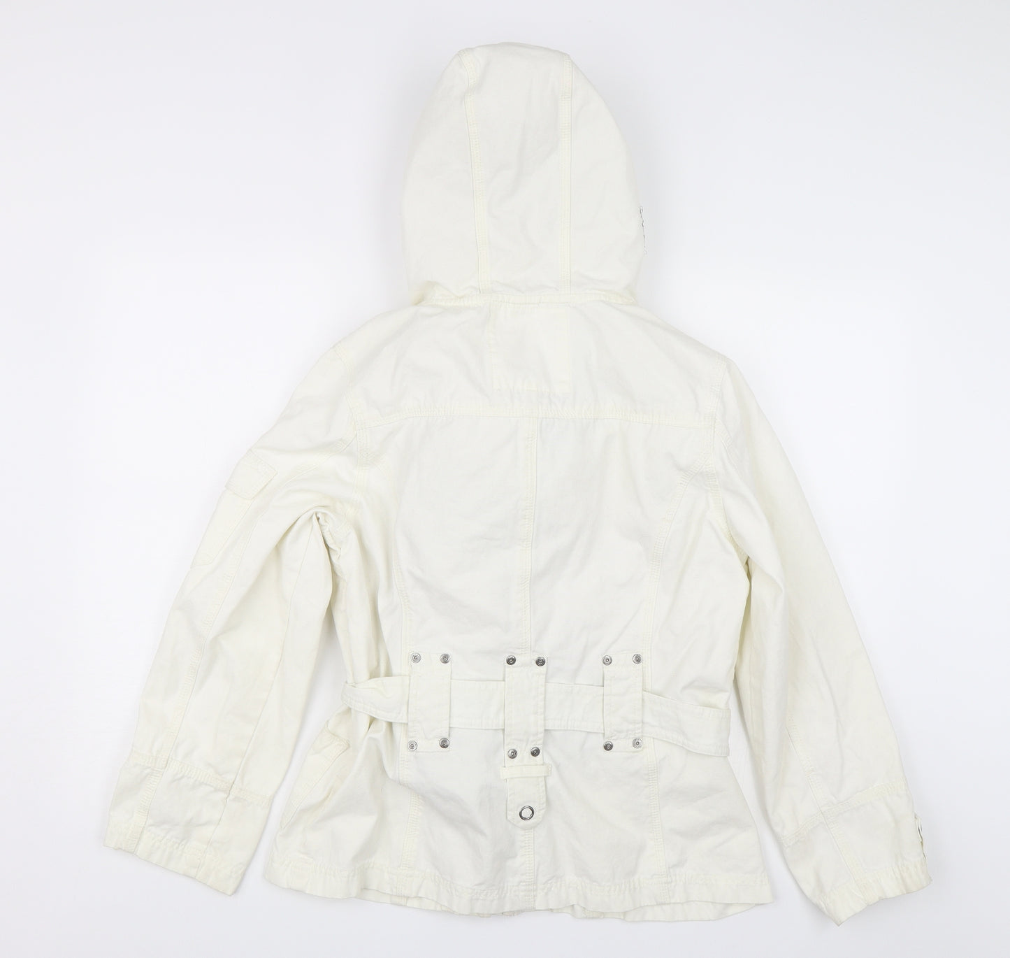 Soya Womens White   Parka Jacket Size S