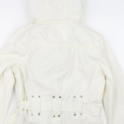 Soya Womens White   Parka Jacket Size S