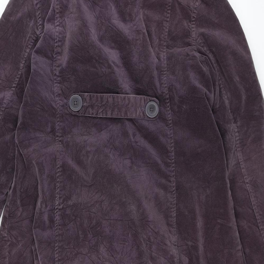 White Stuff Womens Purple   Pea Coat Jacket Size 14
