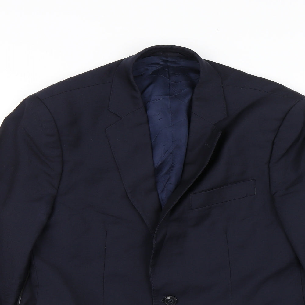 Hackett Mens Blue   Jacket Suit Jacket Size 40