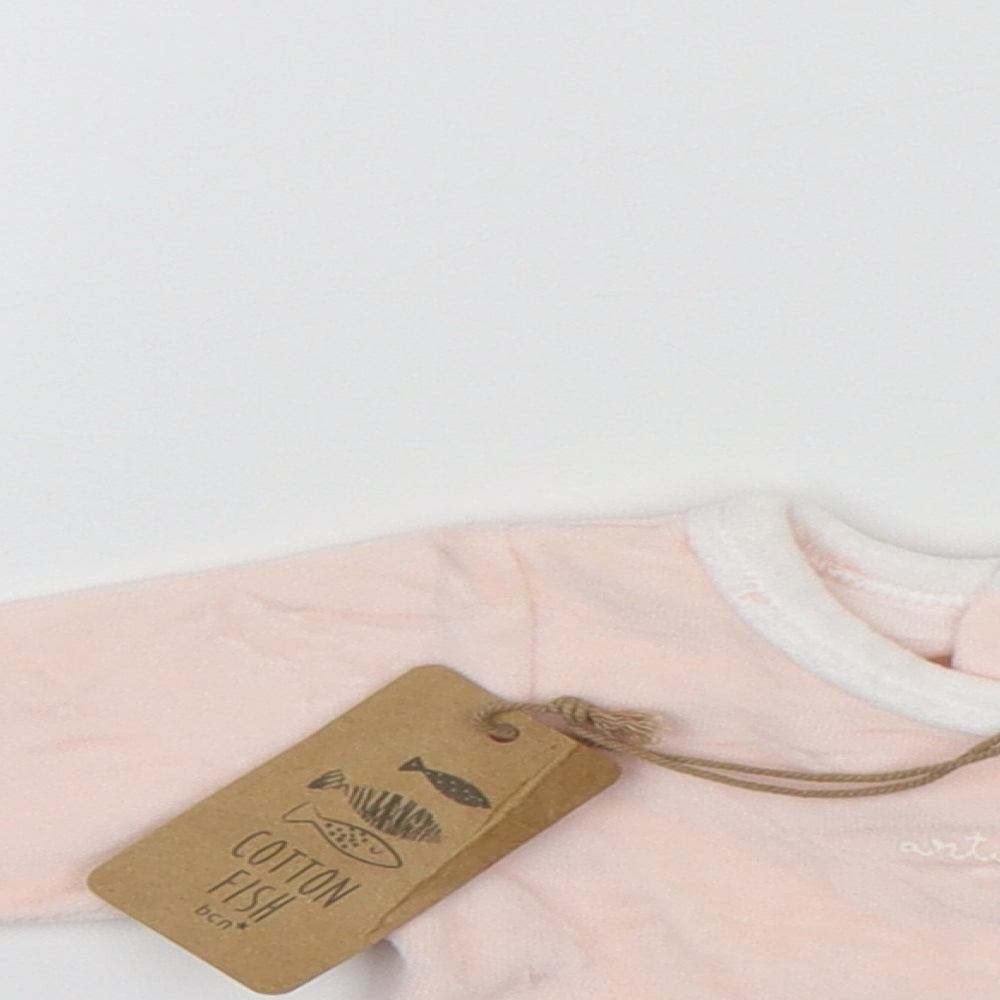 Cotton Fish Baby Pink   Pullover Jumper Size 0-3 Months