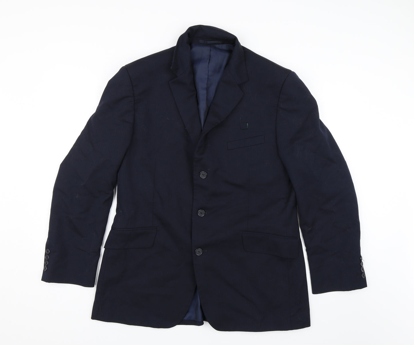 Preworn Mens Blue   Jacket Suit Jacket Size 42