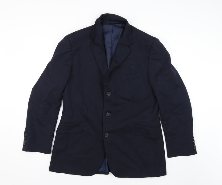 Preworn Mens Blue   Jacket Suit Jacket Size 42