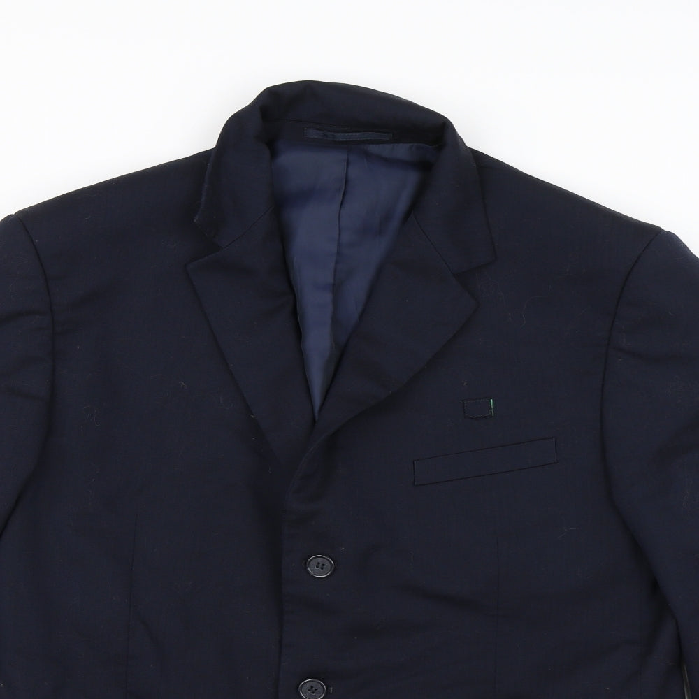 Preworn Mens Blue   Jacket Suit Jacket Size 42