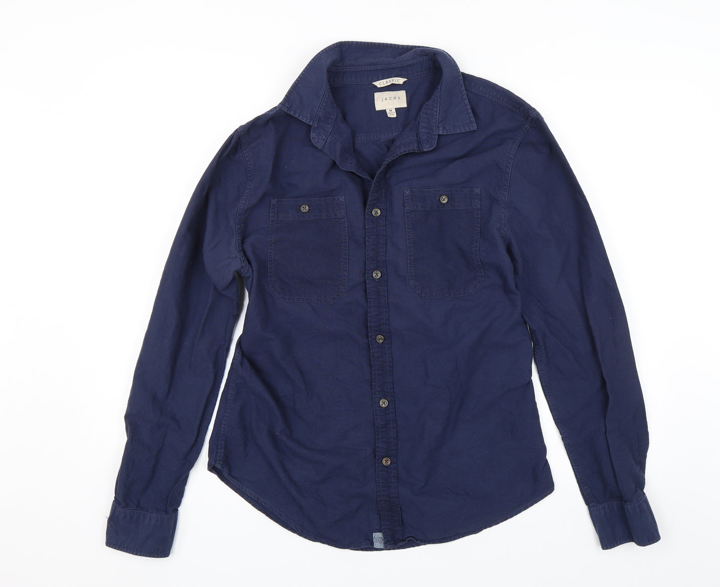 JACHS Womens Blue   Basic Button-Up Size M