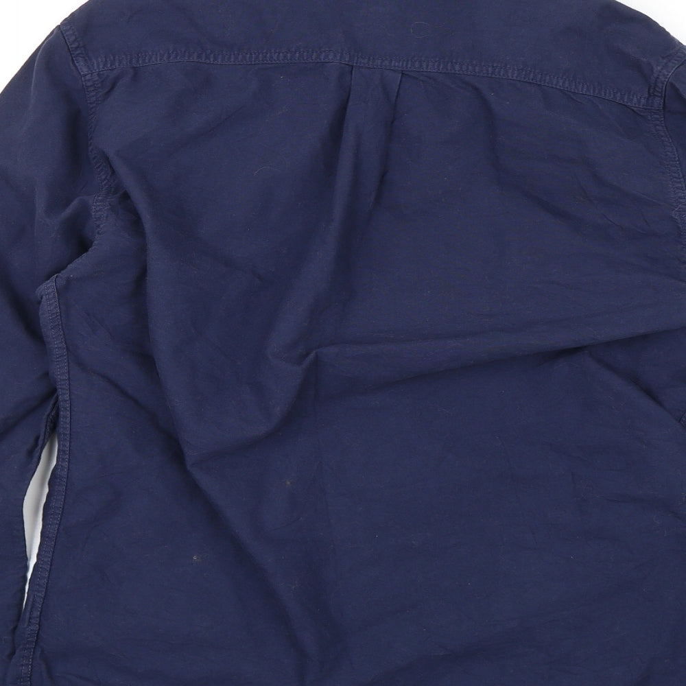 JACHS Womens Blue   Basic Button-Up Size M