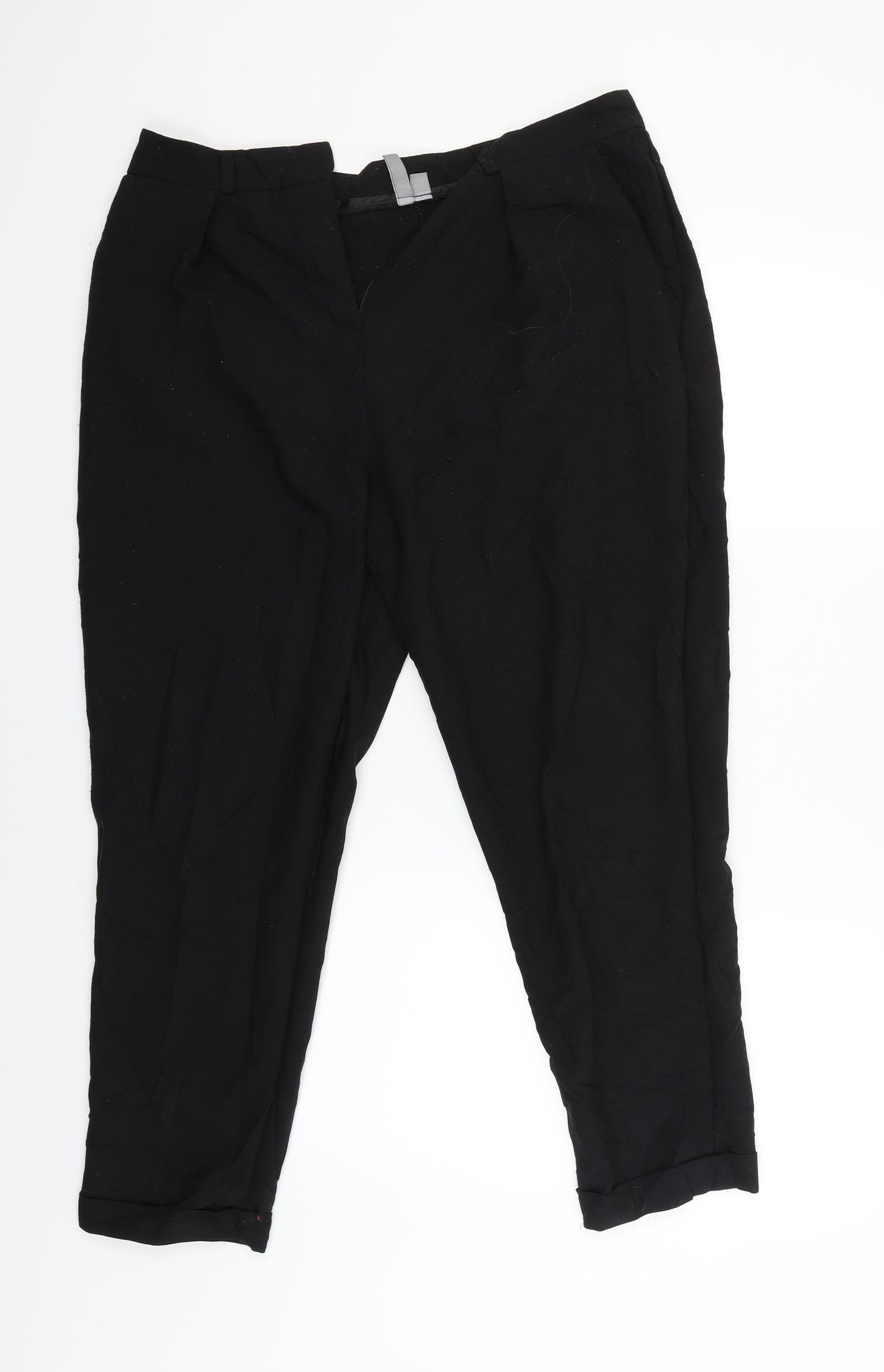 ASOS Womens Black   Trousers  Size 16 L25.5 in