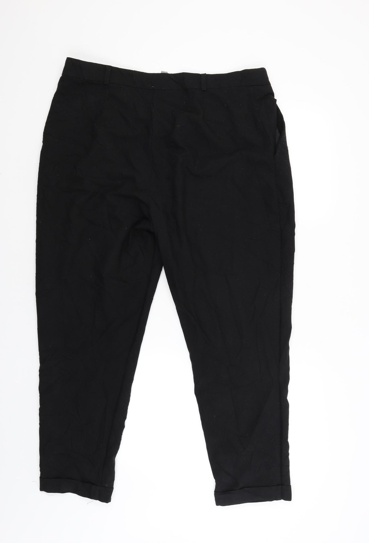 ASOS Womens Black   Trousers  Size 16 L25.5 in