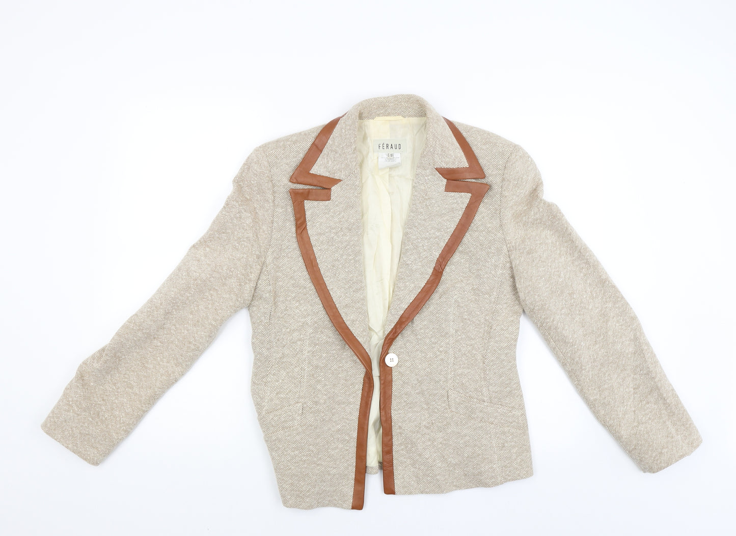 Feraud Womens Beige   Jacket  Size 14
