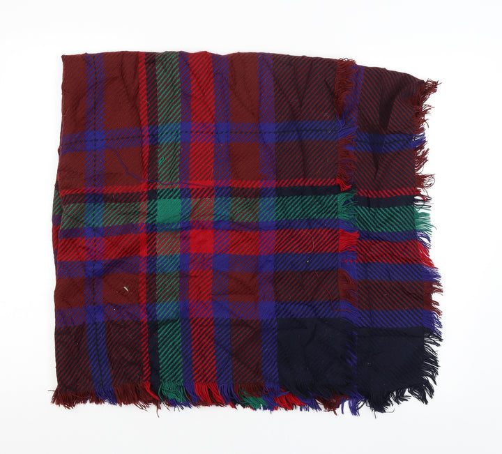 Preworn Womens Multicoloured Check   Shawl/Wrap