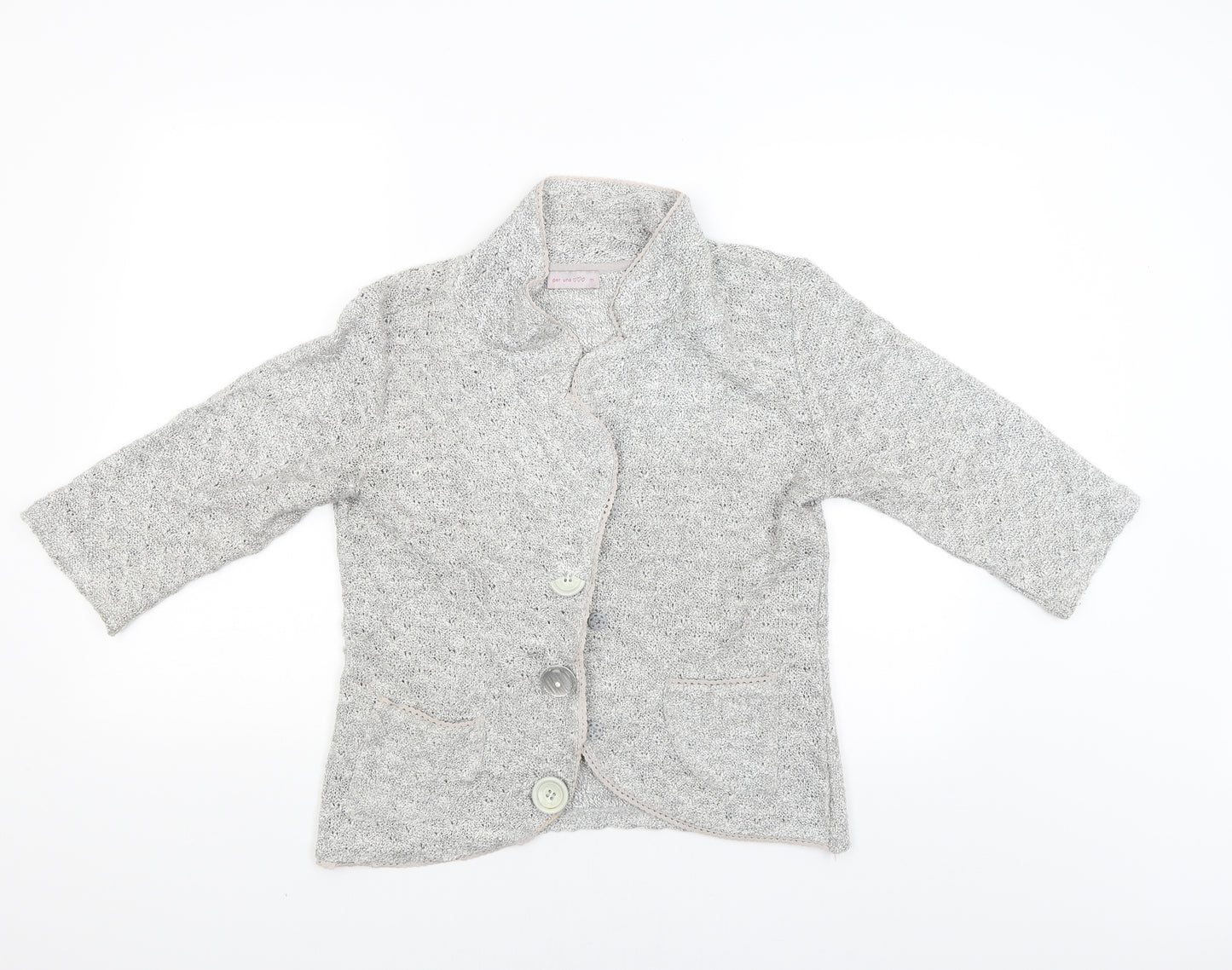 Per Una Womens Grey   Cardigan Jumper Size M